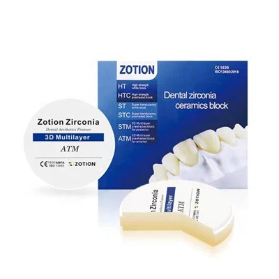 Blocco dentale di zirconia multistrato 3D Pro 900MPA CAD CAM ATM DENDO DENTO DENTO