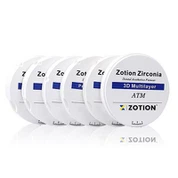 Zirconia dentale multistrato 3D in bianco per denti anteriori