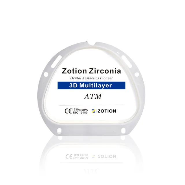 3D Multilayer Preshaded Dental Zirconium